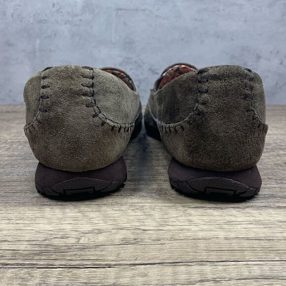 Skechers Bikers Pedestrian~Green~Suede Memory Foam~Slip-On Shoes~48930~Size 9.5M - Picture 4 of 9